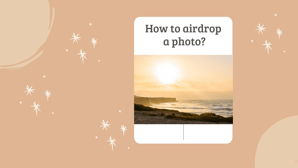 how to airdrop a photo