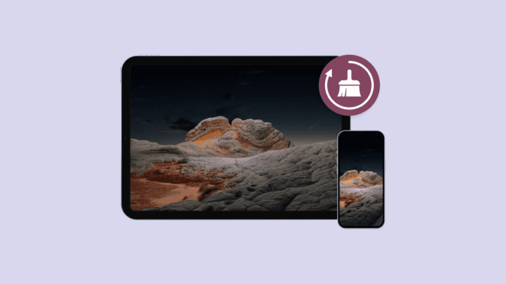 How to clear cache on iPad