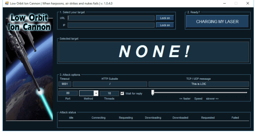 LOIC (Low Orbit ION cannon) - PS4 IP Booters