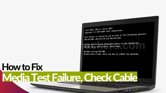 How to Fix Boot Error,PXE-E61 Media Test Failure Check Cable